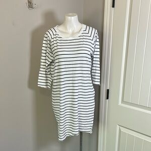 Frank and Eileen Dress Alternative Eco Jersey Yarn Dye Stripe Skipper Sz L NEW